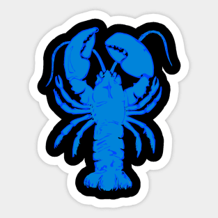 Electric Blue Lobster Sticker